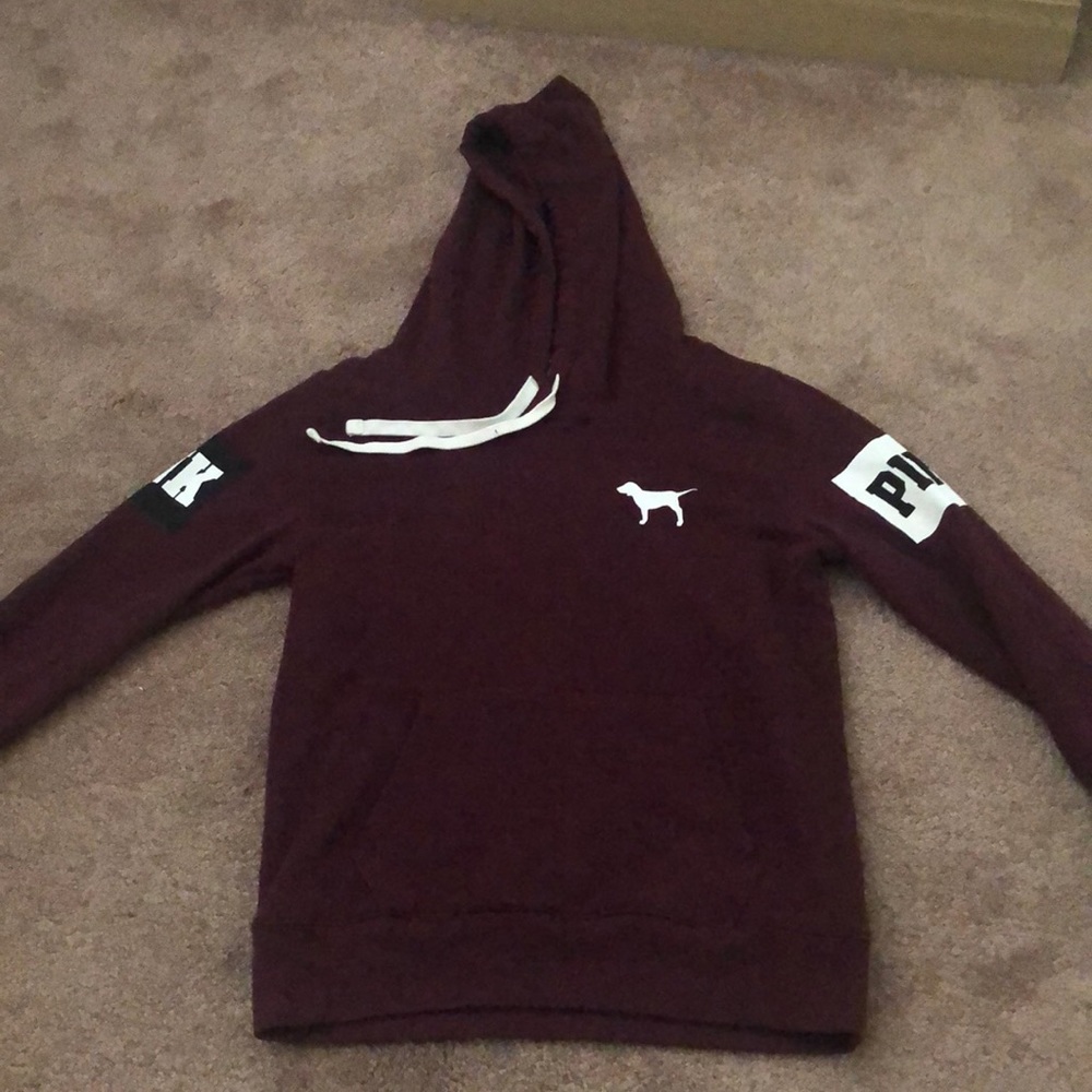 Burgundy pink hoodie
